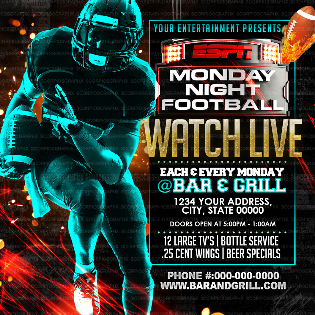 Football Mondays Flyer