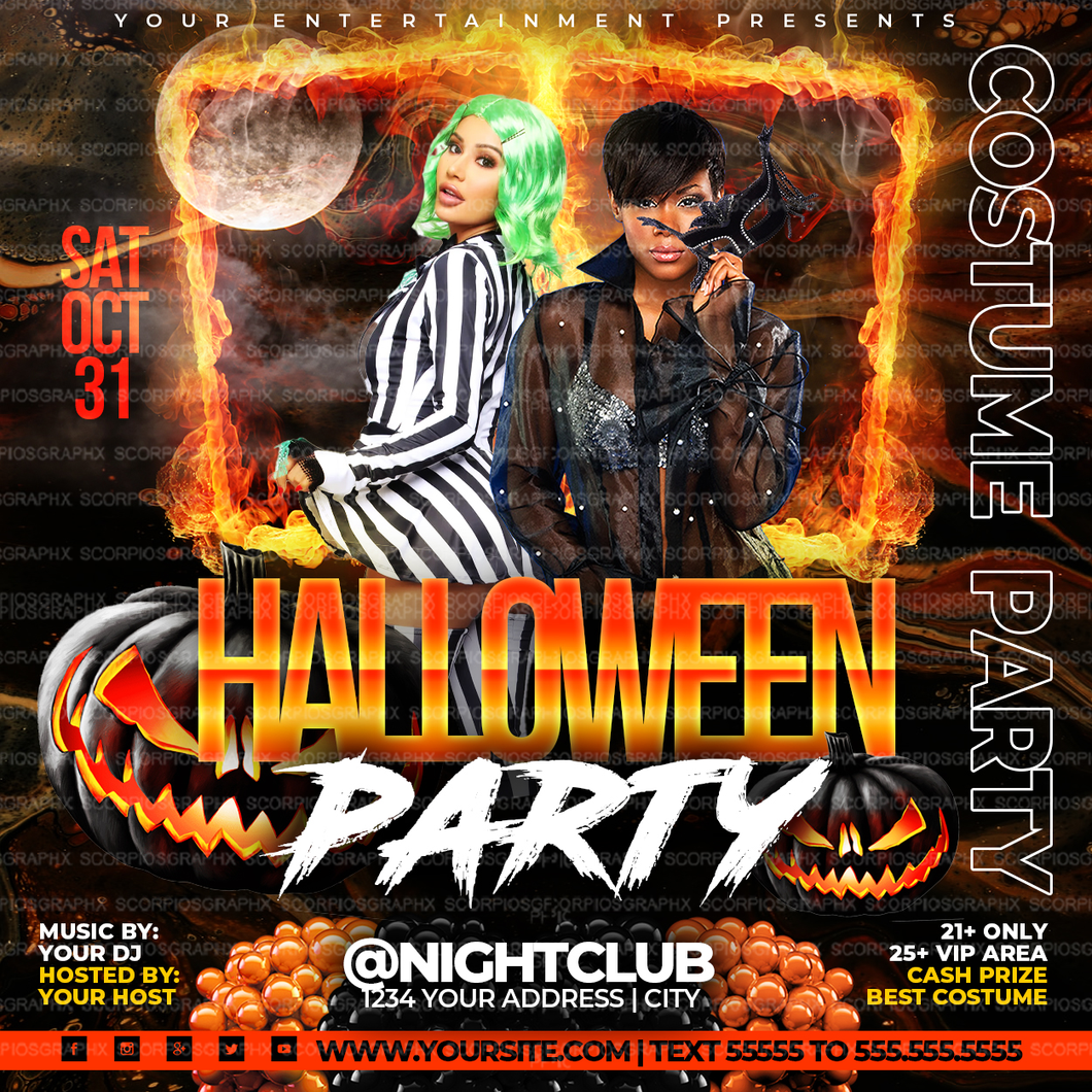 Halloween Party Flyer Template