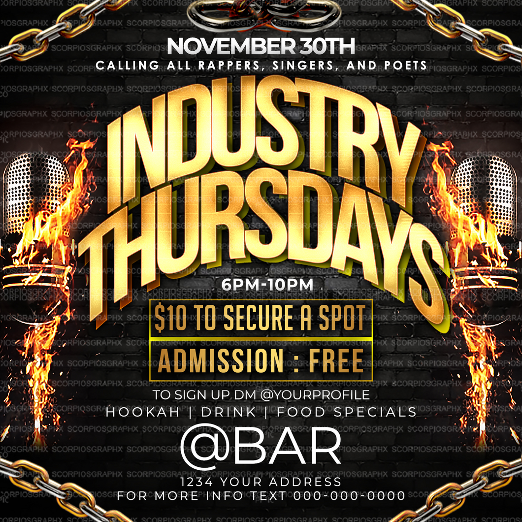 Industry Thursdays Flyer