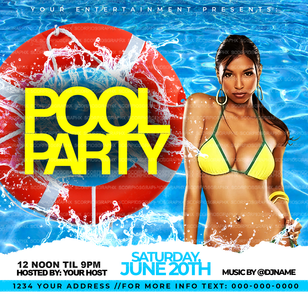 Pool Party Flyer