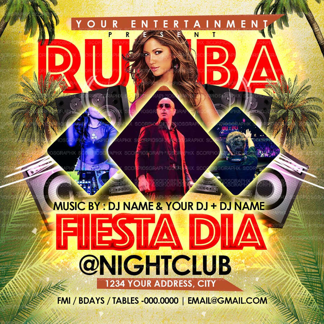 Rumba Latin Flyer Template
