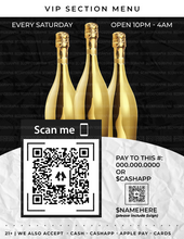 Load image into Gallery viewer, Scan to Pay - VIP Section Template
