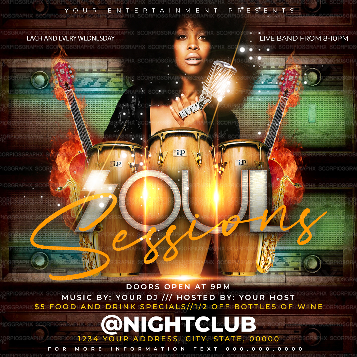 Soul Party Flyer Template