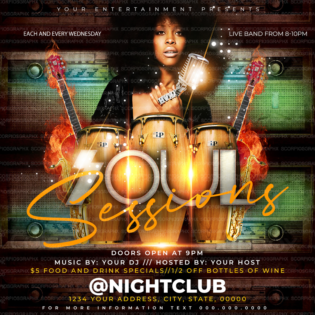 Soul Party Flyer Template