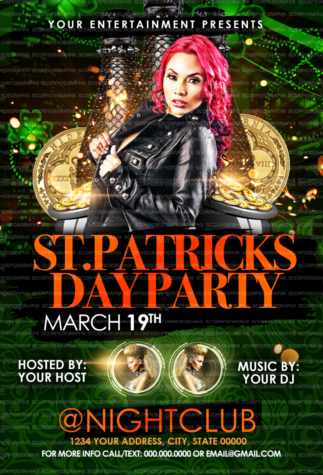 St Patricks Day Party Flyer Template