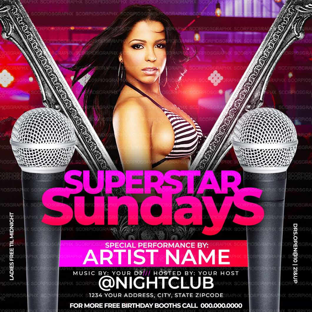 Superstar Flyer Template