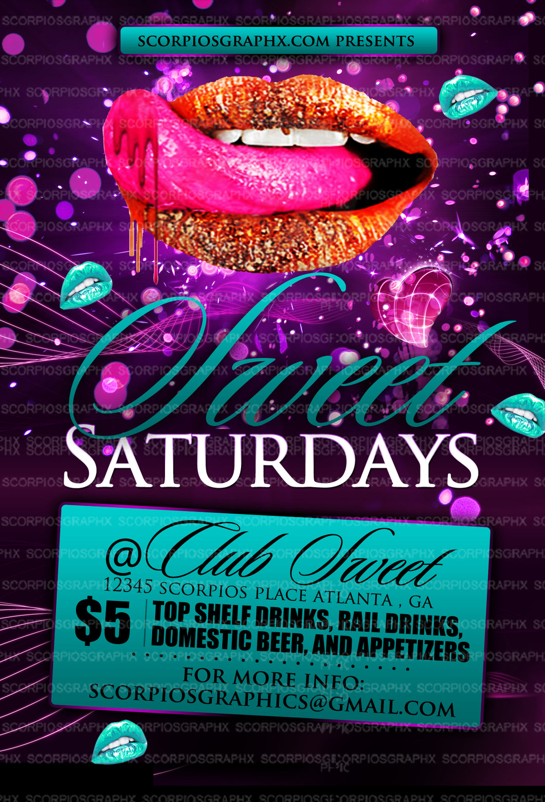 Sweet Saturdays Flyer Template