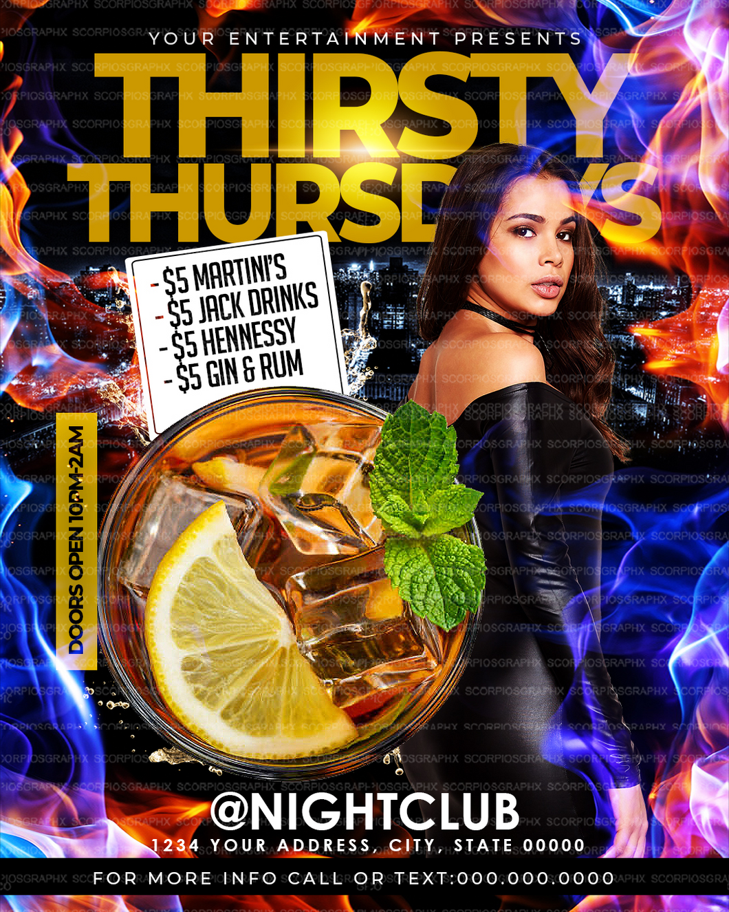 Thirsty Thursdays Flyer Template