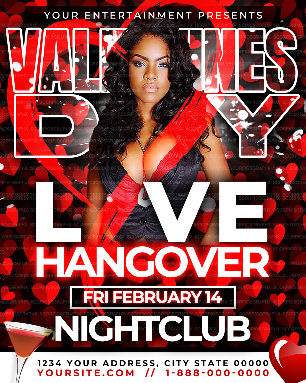 Love Hangover Flyer Template