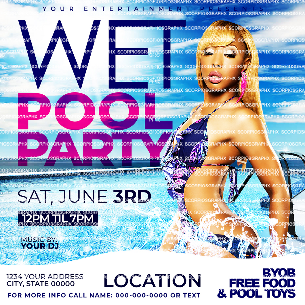 Pool Party Flyer