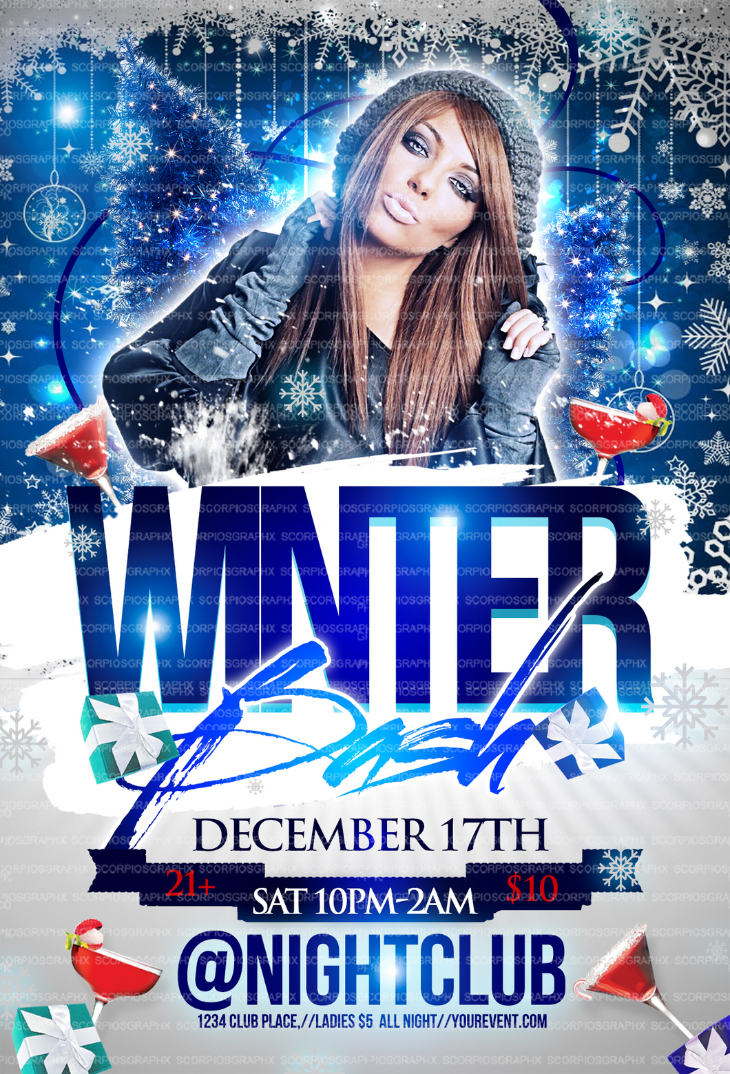 Winter Bash Flyer Template