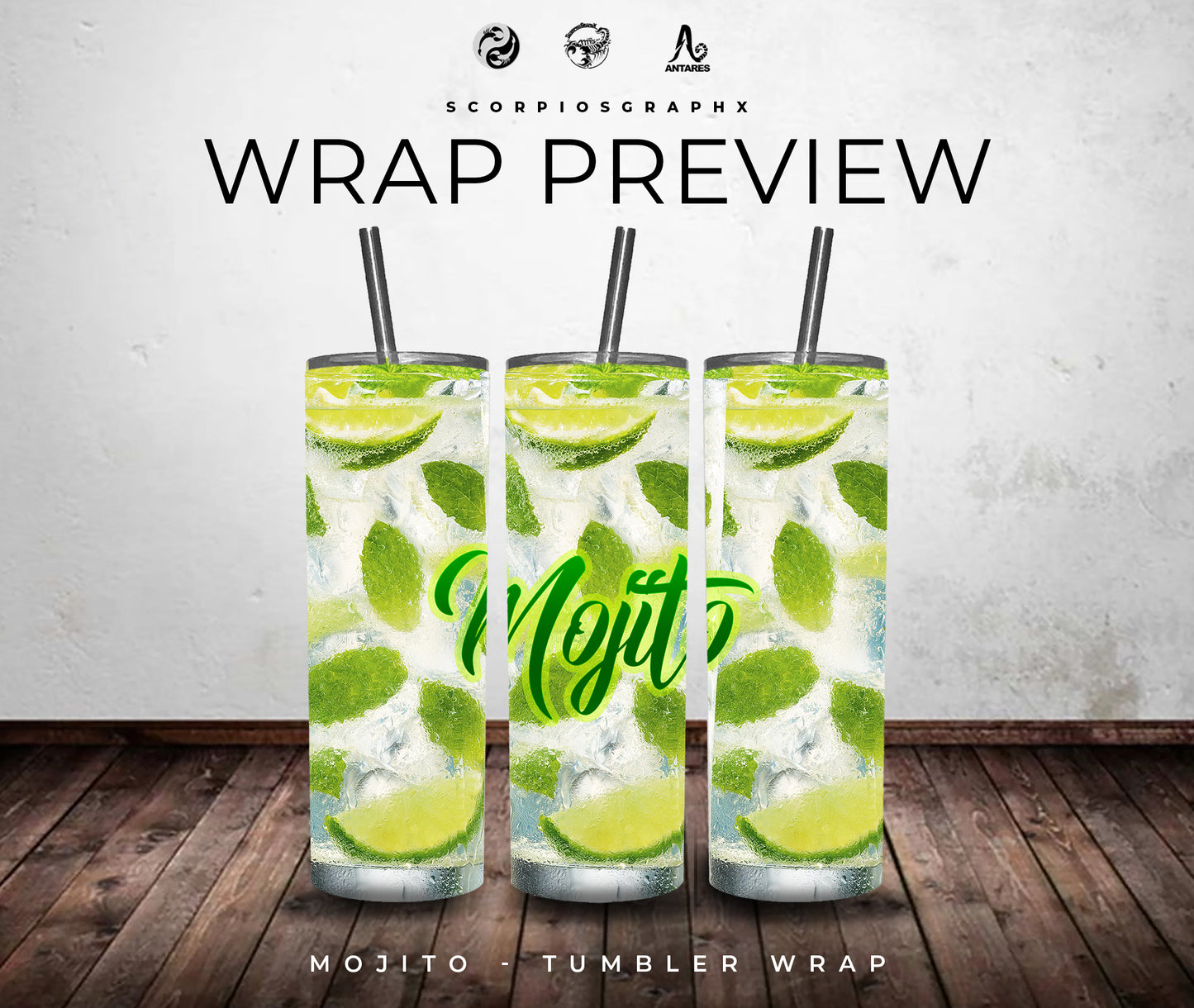 Mojito Tumbler and PNG