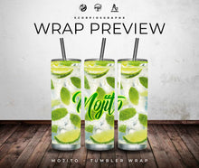 Load image into Gallery viewer, Mojito Tumbler and PNG
