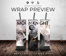 Load image into Gallery viewer, Moon Knight Marvel PNG | Sublimation | Tumbler Wrap Design | Digital Download
