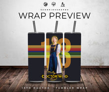 Load image into Gallery viewer, 13th Doctor PNG | Sublimation | Tumbler Wrap Design | Digital Download
