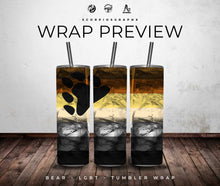 Load image into Gallery viewer, LGBTQ Bear Glass PNG | Sublimation | Tumbler Wrap Design | Digital Download
