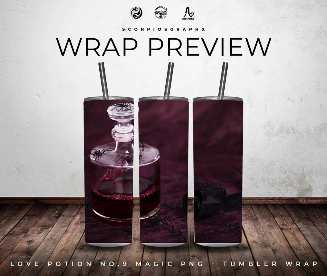 Love Potion No.9 Magic PNG | Sublimation | Tumbler Wrap Design | Digital Download