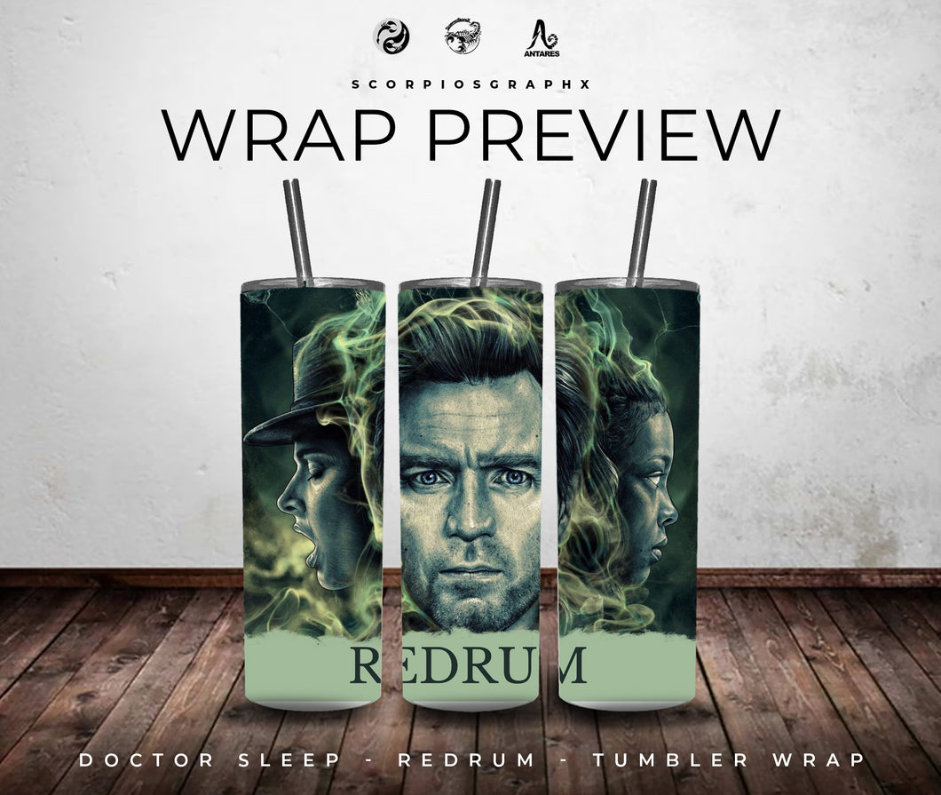 Doctor Sleep - REDRUM PNG | Sublimation | Tumbler Wrap Design | Digital Download