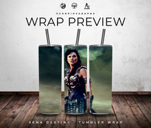 Load image into Gallery viewer, Xena PNG | Sublimation | Tumbler Wrap Design | Digital Download
